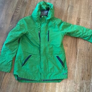 Kids Green Hooded Weatherproof Jacket size  XL